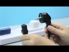 EU CEE7/7 3-Pin-Stecker Schwarz-Ac-Satz-Winkel-Steckerkabel Standard-Vde-Verlängerungsnetz