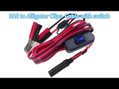 SAE zu Alligator Clip Kabel mit Schalter