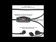 NEMA 5-15P zu NEMA 5-15R Stromkabel