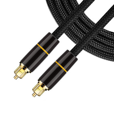 Einzelmodus 24k vergoldetes Glasfaseraudiokabel für digitale Schnittstelle