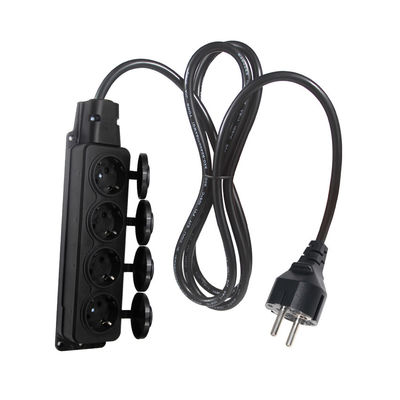 Europa Schuko Kabel Adapter Typ F Stecker Kabel Steckdose 4x Steckdosen Eu Verlängerungskabel