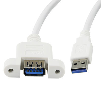 USB 3.0 Ein männliches zu weibliches Verlängerungskabel mit Schraublöchern für die Datenübertragung und Geräteerweiterung 3ft/4ft/5ft
