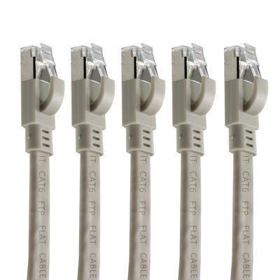 CAT6 Flaches FTP geschirmtes Ethernet-Kabel mit Knickschutztülle