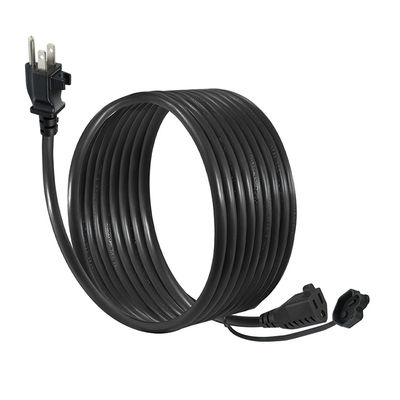 NEMA 5-15P zum Auslassverlängerungskabel mit Kabelklemm 14AWG