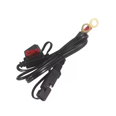 SAE- bis O-Ring-Terminal-Batterykabel mit Inline-Sicherung 12 V