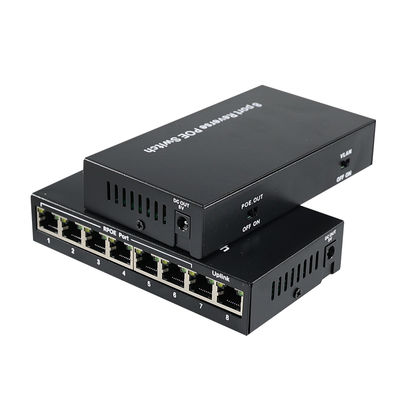 8-Port-Reverse PoE-Switch mit 12V Gleichstrom-Ausgang für IP-Kameras