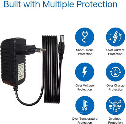 Schwarz DC 12V 0.5A 1A 1.5A 2A 2.5A 3A Netzteil für Cctv IP Kamera Ladung AC zu DC Adapter DC 5.5Mm Jack