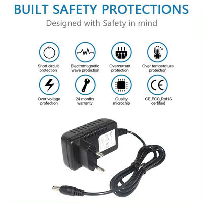 Schwarz DC 12V 0.5A 1A 1.5A 2A 2.5A 3A Netzteil für Cctv IP Kamera Ladung AC zu DC Adapter DC 5.5Mm Jack