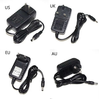 Schwarz DC 12V 0.5A 1A 1.5A 2A 2.5A 3A Netzteil für Cctv IP Kamera Ladung AC zu DC Adapter DC 5.5Mm Jack