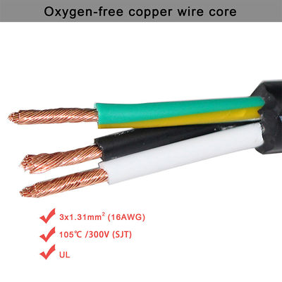 IEC5 Weibliche Endung 3-Spitze Wechselstromkabel 14AWG NEMA 5-15P Stecker in die Steckdose IEC 320 C5