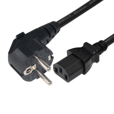 2 Pins Wechselstromkabel Europäisches Stromkabel mit IEC C13-Anschluss