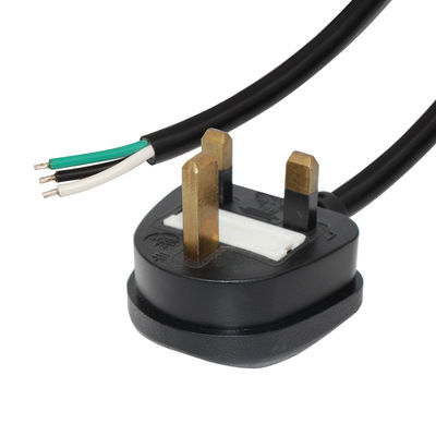 UK Stecker-Stromkabel 0,5 m H05VV-F 3-Kernkabel für Haushaltsgeräte