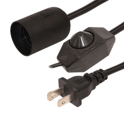 16AWG US-Stromkabel 2Pong Salzlampen-Stromkabel mit E12 E14 E26 E27