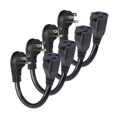 US 5-15p an Nema 5-15r weibliche Steckdose Stromkabel für PC Stromversorgung 1FT 2FT
