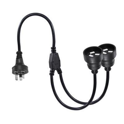 Innenraum 3M 3 Spitzenverlängerungskabel Männlich zu Doppel weiblich Y Splitter Stromkabel