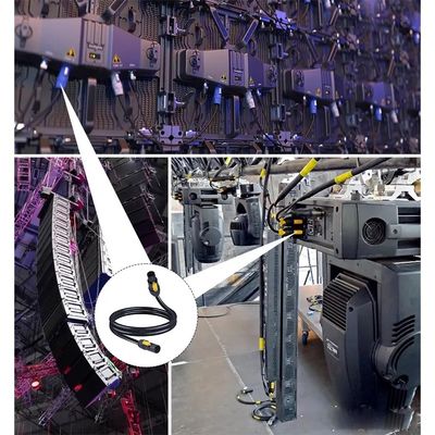 Verriegelbare PowerCon True1 Männlich-Fraulich 20A-Kabel für sichere und sichere Bühnenbeleuchtung