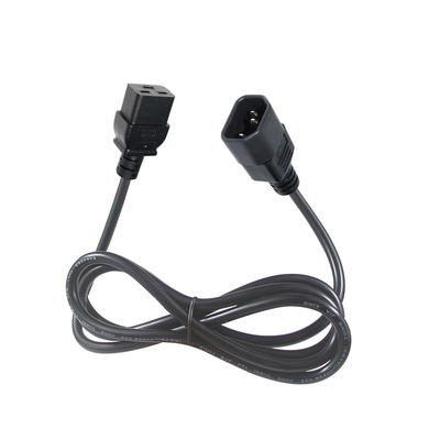 16 Ampere Wechselstromkabel Industrie C14 Stecker VDE Stromkabel 15A 250V 14AWG