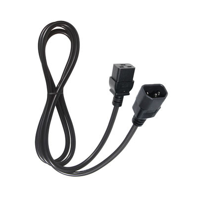 16 Ampere Wechselstromkabel Industrie C14 Stecker VDE Stromkabel 15A 250V 14AWG