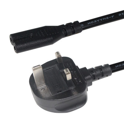Rein Kupferleiter 1,5 m Schwarz Bild 8 Stromkabel IEC C7 UK Stromkabel
