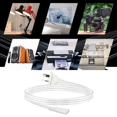 SAA bis IEC C7 Stromkabel 2-Pin AU Stecker 1M Weiß ROHS-zertifiziert