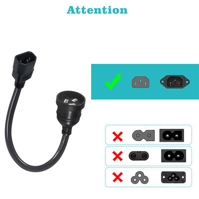 240 V 3 Spitzen IEC 320 C14 Stromkabel für eine reibungslose TV-Verbindung in Australien