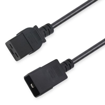 PVC-Jacket 3Pin Stecker C19 C20 Stromkabel Stromversorgung Verlängerungskabel