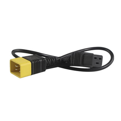 IEC C19 auf C20 Netzkabel 1,5m PVC-Mantel 220V EU-Stecker