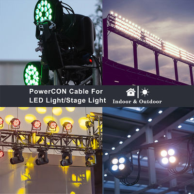 NEMA 5-15P zu NAC3FCA 10A/15A amerikanisches Netzteil AC 14AWG NEMA5-15P zu PowerCon NAC3FCA für LED-Bildschirm