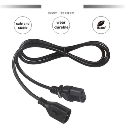 OEM 1.5M Computer AC Stromkabel IEC C14 Stecker zu IEC C13 weibliche Steckverbinder