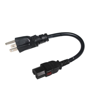 Schließen Sie uns ein Stecker an Iec C15 Desktop Computer Stromkabel 16AWG- 18AWG