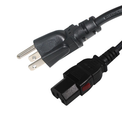 Schließen Sie uns ein Stecker an Iec C15 Desktop Computer Stromkabel 16AWG- 18AWG