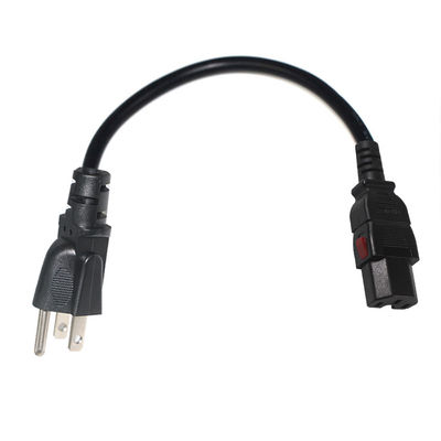 NEMA 5-15 auf IEC C15 Netzkabel 16AWG-18AWG für Computer