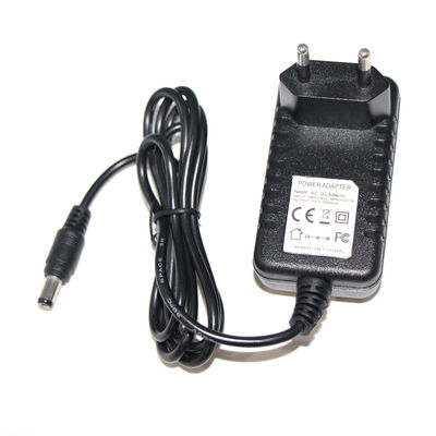 Weiß 1m 24AWG 12W Wandladegerät Kc 220V 1A Transformator Ac Dc 5,5*2,1mm Netzausrüstung 12V 2A 24W