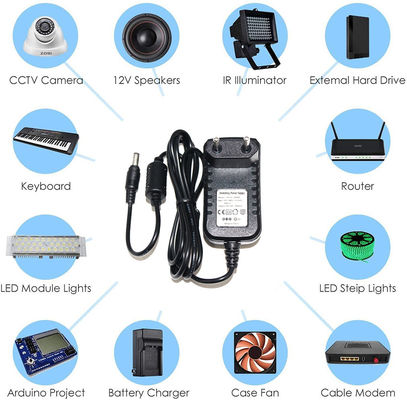 1A Einstellbarer 3-12V DVR-Adapter DC 12V 2A Ausgang AC-DC Schaltstromadapter für CCTV