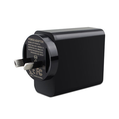 AC-DC-Stromversorgungsadapter 65W Typ-C mit QC 3.0 und drahtlosem Laden AU SAA zugelassener 100-240V-Eingang