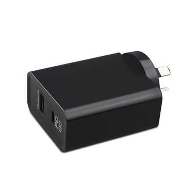 AC-DC-Stromversorgungsadapter 65W Typ-C mit QC 3.0 und drahtlosem Laden AU SAA zugelassener 100-240V-Eingang