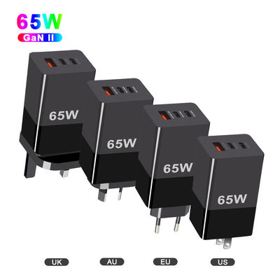 65 Watt Mini-Type-C Schnellladung PPS 65 Watt GaN-Ladegerät mit drei Ports und A 2C-Technologie
