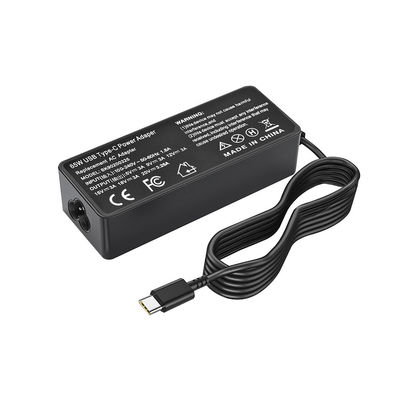 65 Watt Desktop-Stromversorgung Adapter Computerladegerät mit Typ C Ladedraht Eingang 100V-240V
