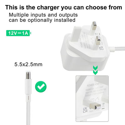 12V 2A Stromversorgung Adapter UK Stecker für Kinder Elektroautos DC Jack 5.5x2.1mm