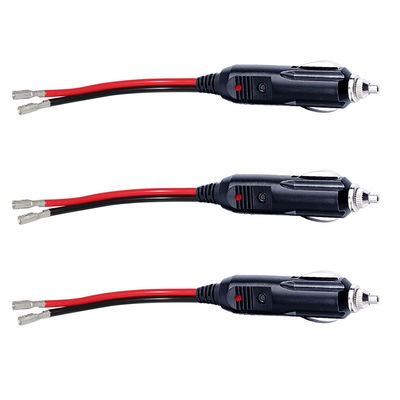 15A Sicherung Auto Zigarettenanzünderkabel mit LED-Licht 12V-24V