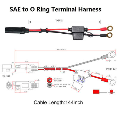 10A 2-Pin-SAE-Ladegerät zum Eyelet-Terminal
