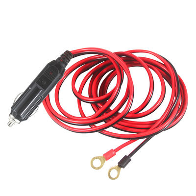 1M Spt-2 12V 24V Solarstromkabel Auto Zigarettenanzünder Männlicher Adapter zum 2 Ring Terminal