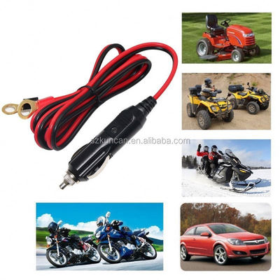 1M Spt-2 12V 24V Solarstromkabel Auto Zigarettenanzünder Männlicher Adapter zum 2 Ring Terminal