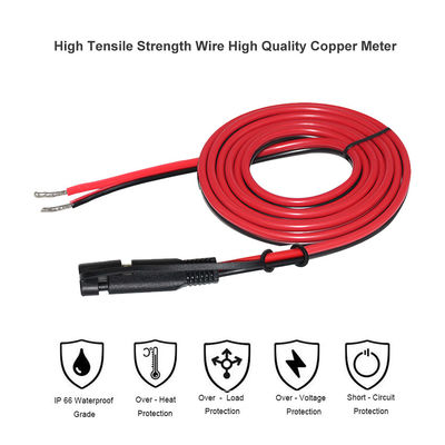 STP-2 18/16AWG SAE zu 12V ausgeschliffenem Solarkabel