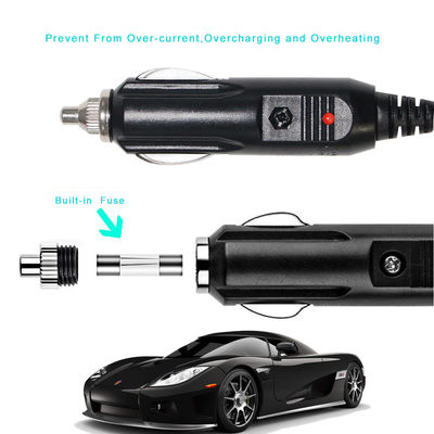 Auto Zigarettenschalter Männlich zu Männlich 10A Sicherung Solarstromkabel 12-24volt