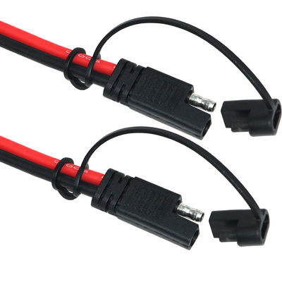 12V 24V SAE 2Pin Solarstromkabel Schnellabschluss Stecker mit PVC-Jacket