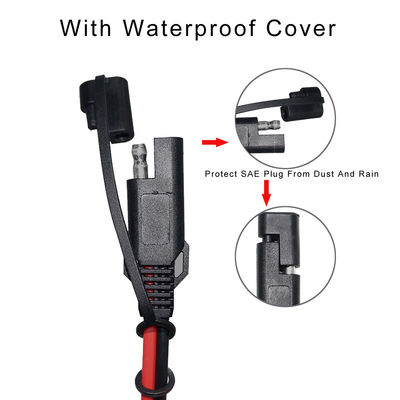12V 24V SAE 2Pin Solarstromkabel Schnellabschluss Stecker mit PVC-Jacket