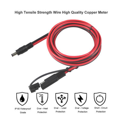 SAE zu DC 5521 Koaxialadapter Solarstromkabel 10 Fuß Schnellentladung Trennen