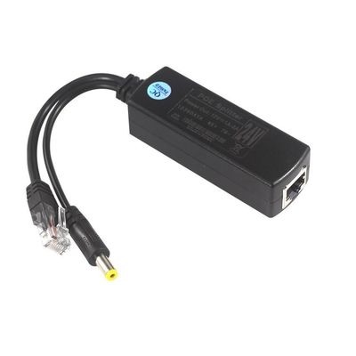 Wasserdichtes POE Injektor Splitter 100Mbps Sicherheit 12W Y Splitter Poe Adapter