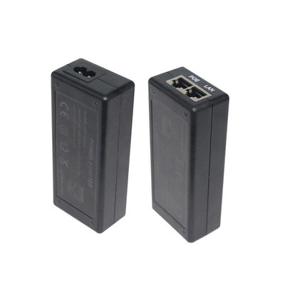 Gleichstromanschluss 2 RJ45 Ports POE Injektor Stromversorgung 24V 1a Für IP-Kamera